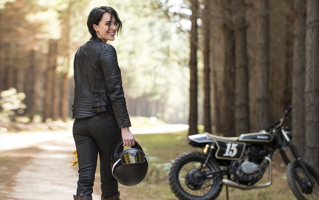 Wild & Free Black Motorcycle Jacket Women