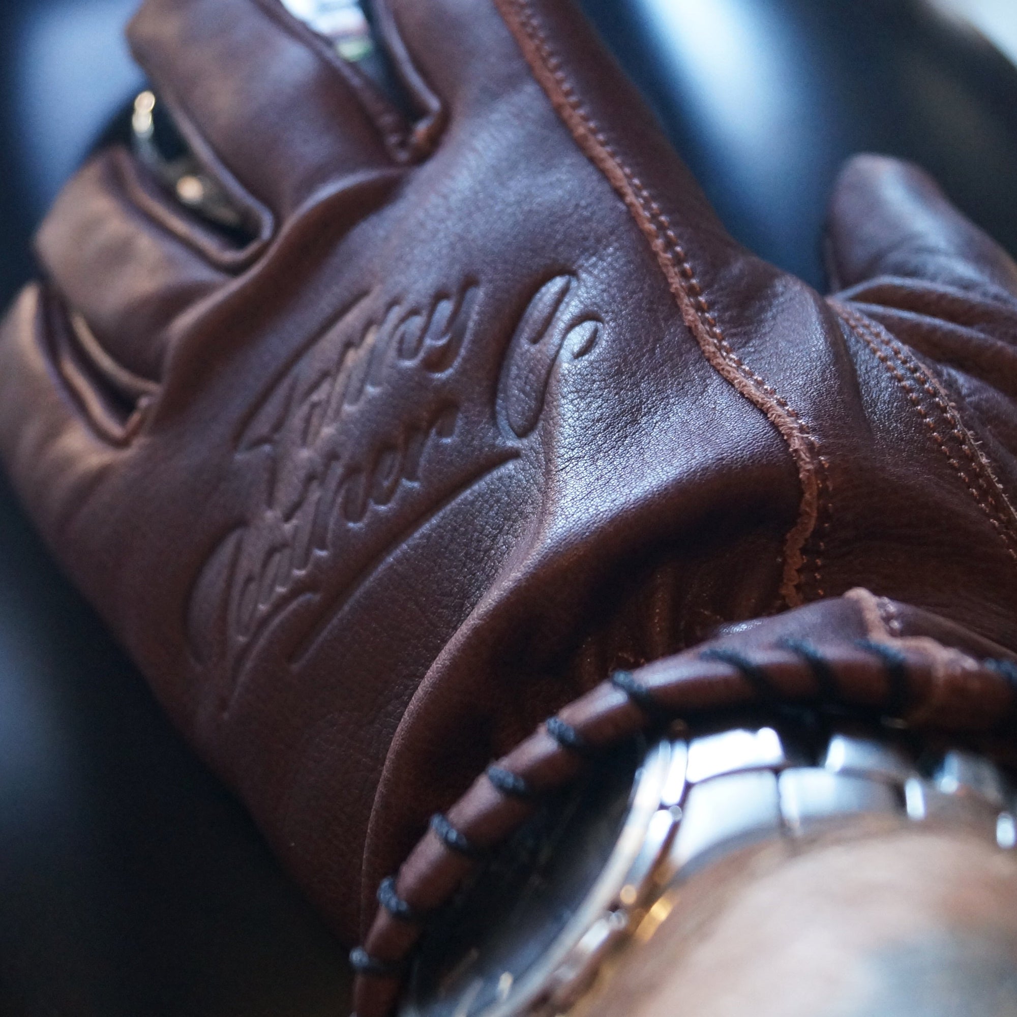 Filthy Leather Co Husky Glove Brown Rogue Motorcycles Perth