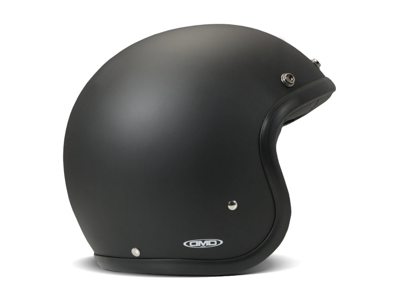 DMD Matte Black Open Face Vintage Helmet