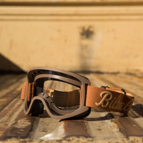 Biltwell Moto 2.0 Goggles - Script Chocolate