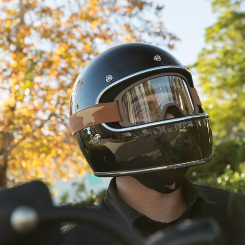 Biltwell Moto 2.0 Goggles - Script Chocolate
