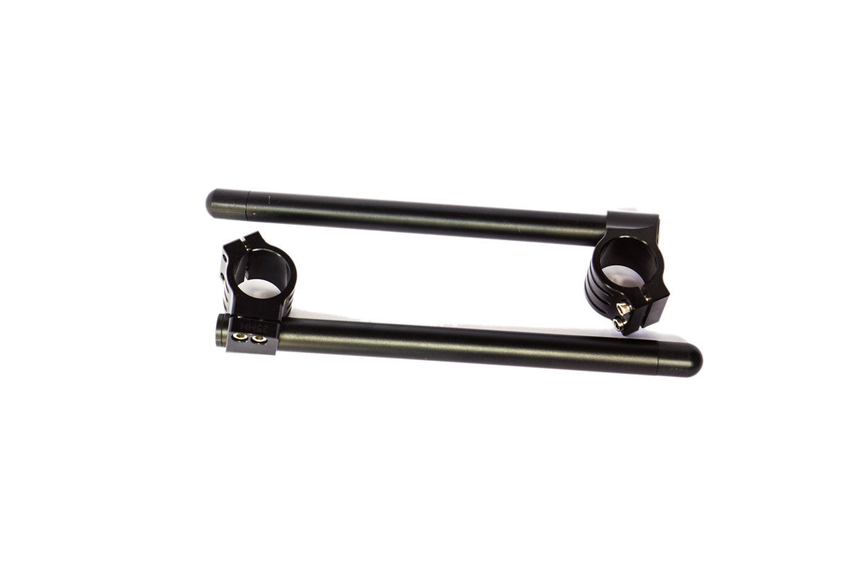 Rogue Motorcycles Controx 7 Clip Ons 41mm Clip-on Anodised Anodized custom motorcycle cafe racer black Aluminium Aluminum