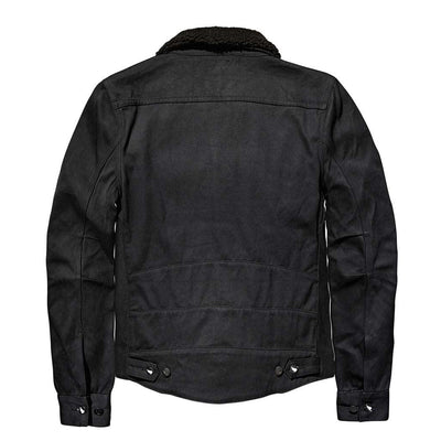 UNBREAKABLE JACKET WITH DETACHABLE BLACK SHEARLING COLLAR