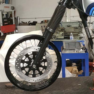 cb250 honda motard custom spoked wire wheels supermoto cafe racer rogue motorcycles perth