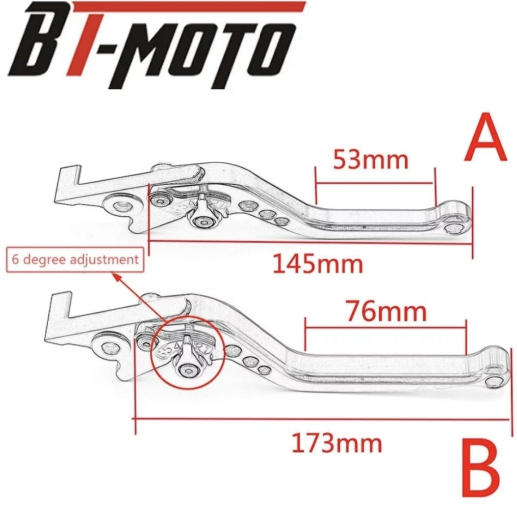 Short CNC levers for Kawasaki Vulcan 650S Z650 Z900 NINJA