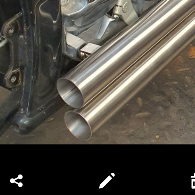 Yamaha XVS650 V-star - Stainless Exhaust "Short Shots"