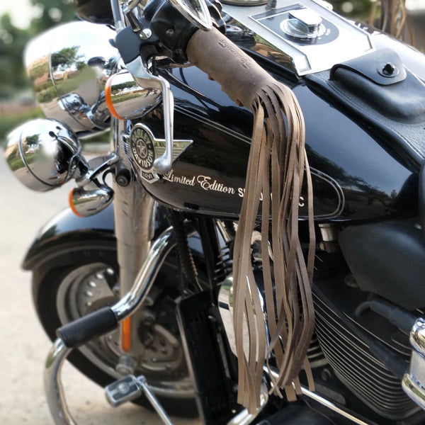 HANDLEBAR TASSELS BROWN Rogue Motorcycles