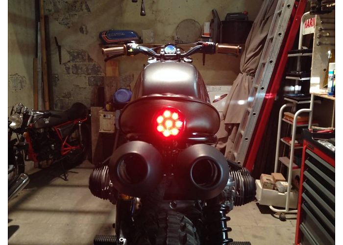 rogue motorcycles taillight round shin yo cafe racer tracker brat chopper harley davidson perth western australia