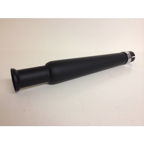 exhaust muffler trumpet black Rogue motorcycles, Rogue, custom, biltwell, Gringo, Australia, cafe racer, bobber, bobber frame bmw R100 r80 r65 r45 K100 R-model single seat ironwood