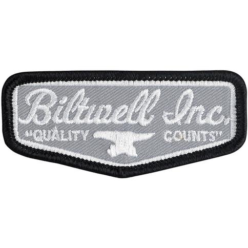 Biltwell SHIELD PATCH 3" - GREY/WHITE