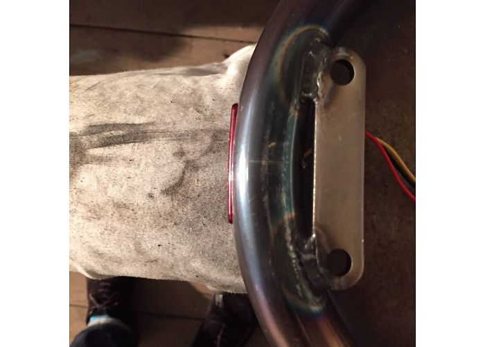 rogue motorcycles taillight shorty red cafe racer tracker brat chopper harley davidson perth western australia