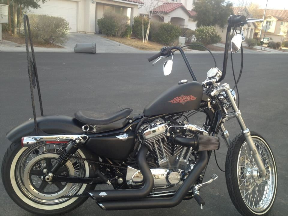 Burly Ape Hanger Handlebars 1"